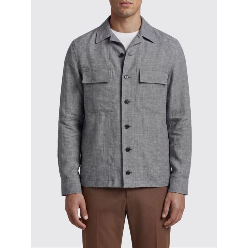 Zegna Jacket Men Blue